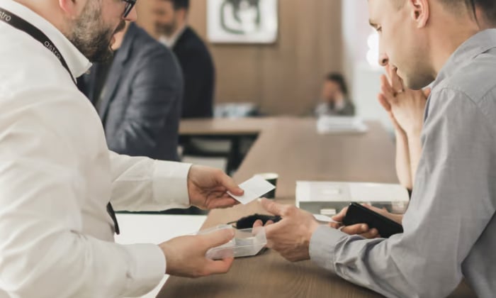 Astro employee and customer