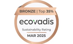 Ecovadis Bronze 2025 - sustainabilbity rating